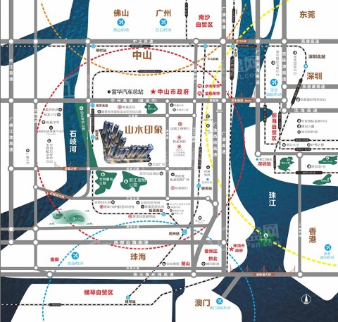 鸿基山水印象位置图